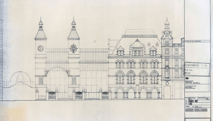 利物浦街站建筑图画