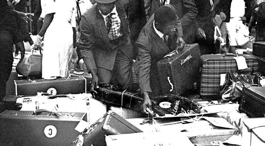 Last Windrush Generation arrivals at London Waterloo by photographer Howard Grey